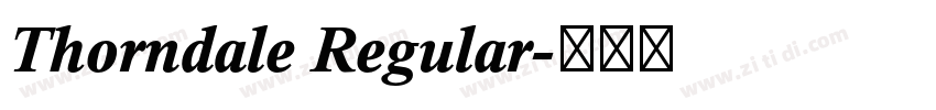 Thorndale Regular字体转换